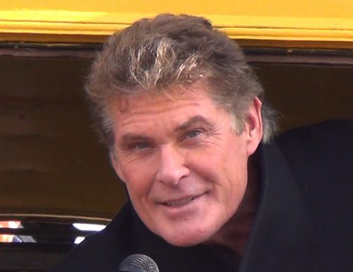 David Hasselhoff rettet die Berliner Mauer David Hasselhoff